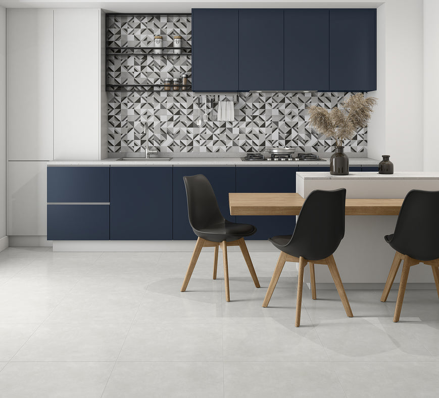 Ceramic wall tiles in a kitchen