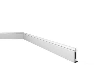 Elevate Decorative Skirting Moulding in White  #FL1