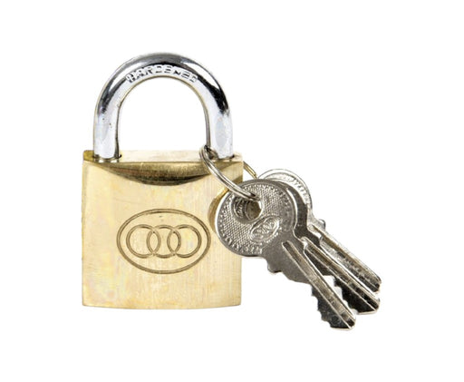 Tri-Circle Brass Padlock 25mm/262