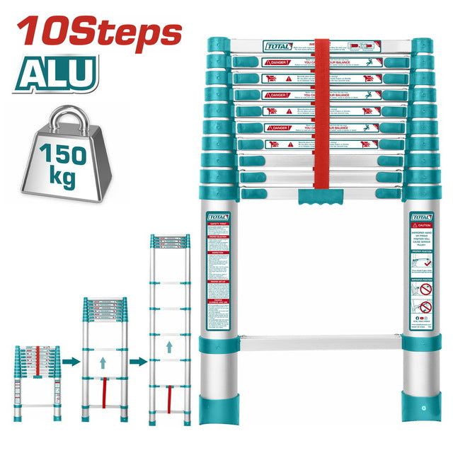 Total Telescopic Ladder 10 steps -THLAD08101