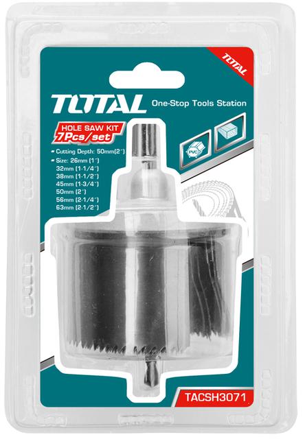 Total 7pcs Hole Saw Kit -TACSH3071