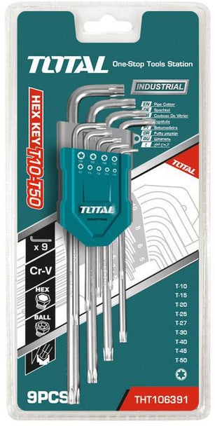 Total Allen/ Hex Key Set 9pcs Torx - THT106391