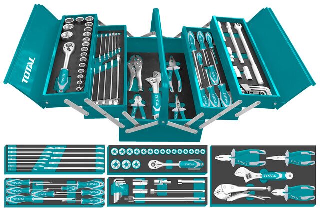Total Tools 59 Pcs Tools Chest Set-THTCS12591