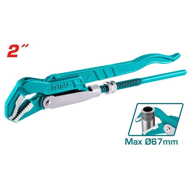 Total 45° Heavy Duty Swedish Pipe Wrench 2'' -THT172023