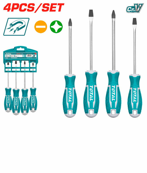 Total 4 Pcs Screwdriver Set - THT250604