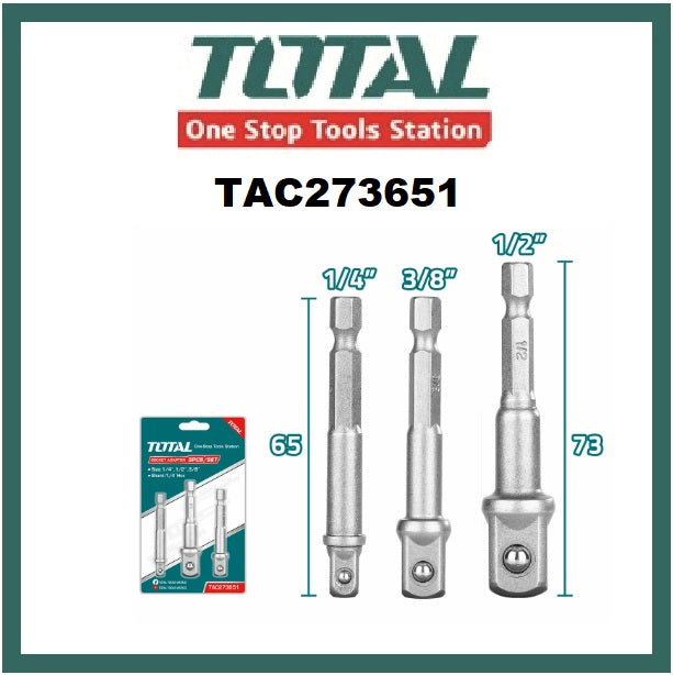 Total 3Pcs Socket Adaptor TAC273651