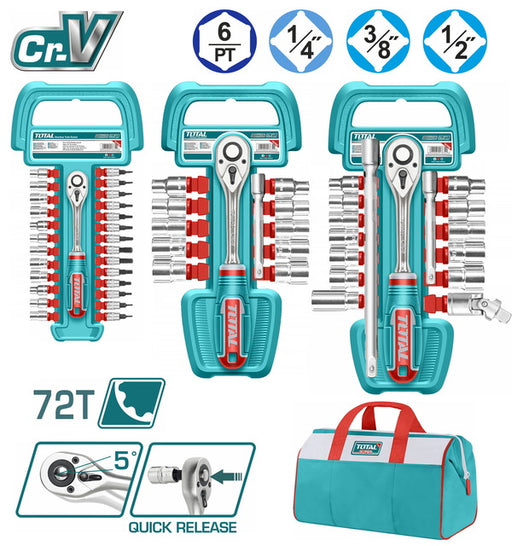 Total 57 Pcs Socket Set -TOS23092