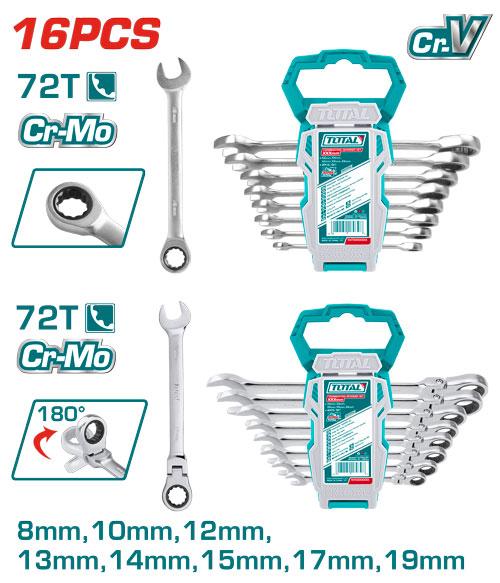 Ratchet Spanner Set 16PC THT103RK166