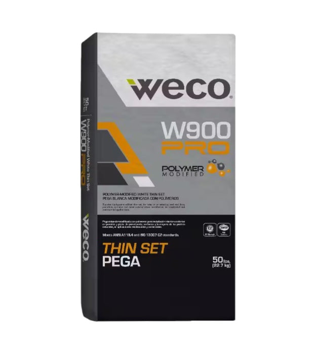 W-900 Pro 50 lb. White Polymer Wall and Floor Thin Set
