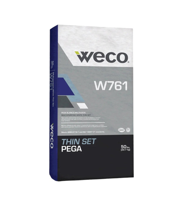 WECO Wall-Floor Thinset 50lbs WHT W-761