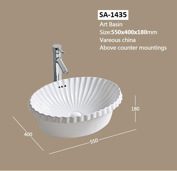 Counter Top Basin White SA-1435