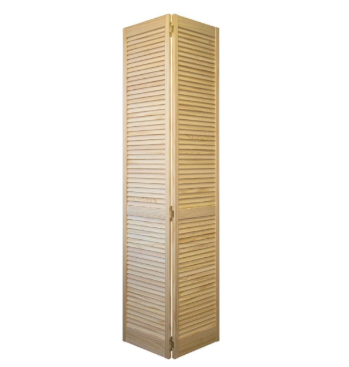 Bifold Pine Louver Door 32"X80"