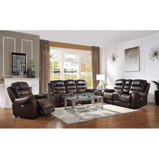 Roshley Recliner Sofa With Dropdown Table 6PC