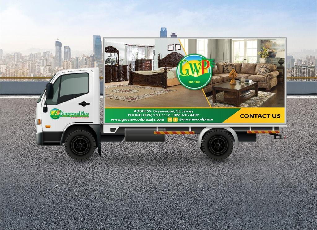 Greenwood Plaza Home Delivery Service lorry