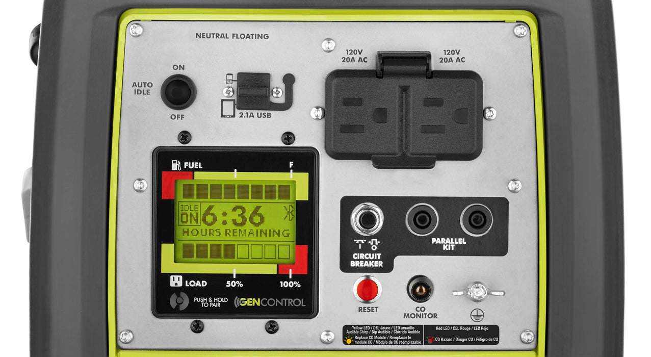 RYOBI 2,300-Watt Recoil Start Bluetooth Super Quiet Gasoline Powered Digital Inverter Generator with CO Shutdown Sensor