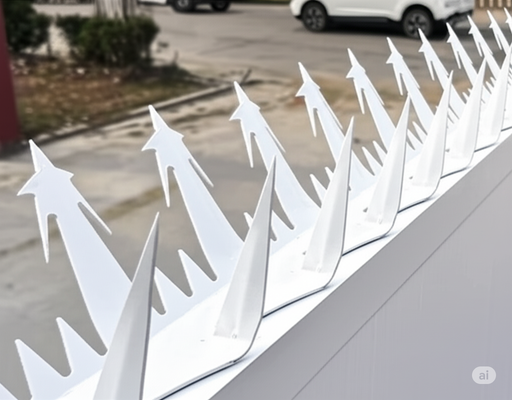 Galvanized Razor Spike  6" White CBT77