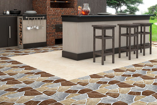 43144 Palatino Ceramic Floor Tile 17" X 17"