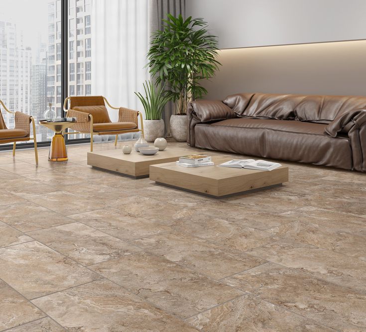 Hughcreek Beige Ceramic Wall & Floor Tile 15"x30"