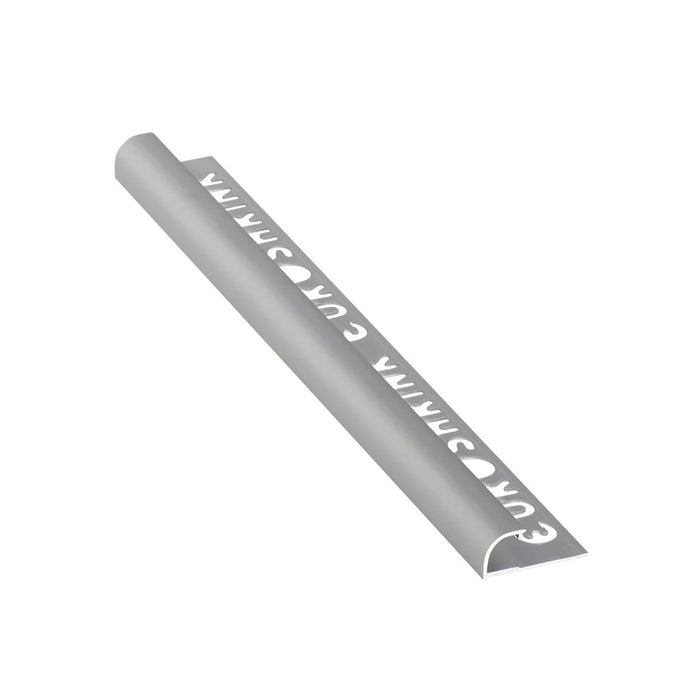 Metal Matte Silver Tile Trim Round Edge