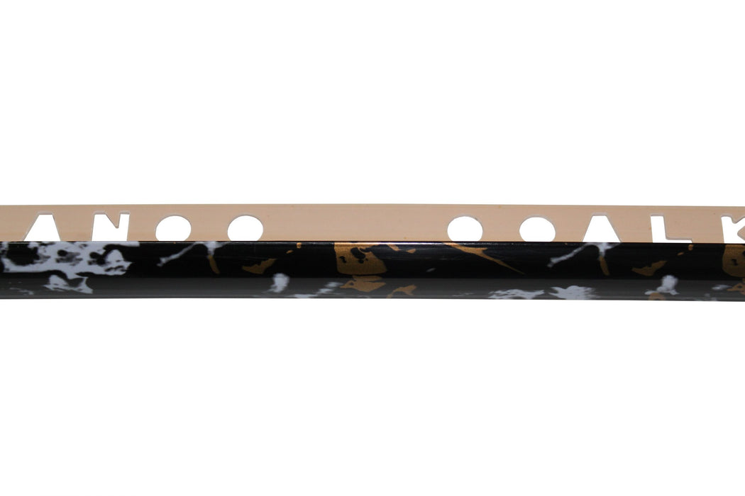PVC Marble Black Tile Trim Round Edge