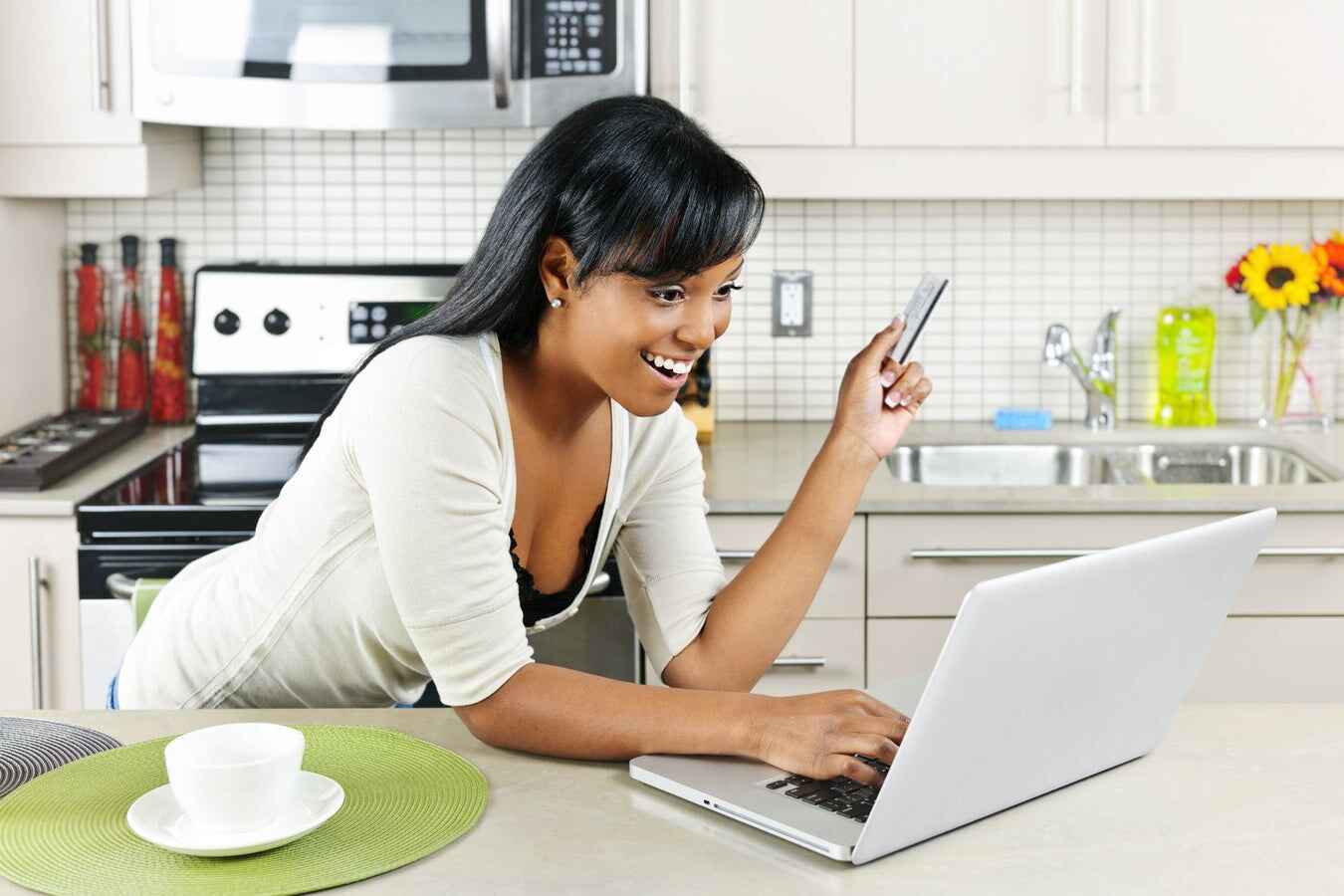 Women Purchasing Items Online Through the Greenwood Plaza Website