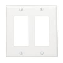 2 Gang Decora White Wall Plate