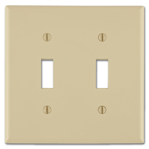 Ivory 2 Gang Switch Plate