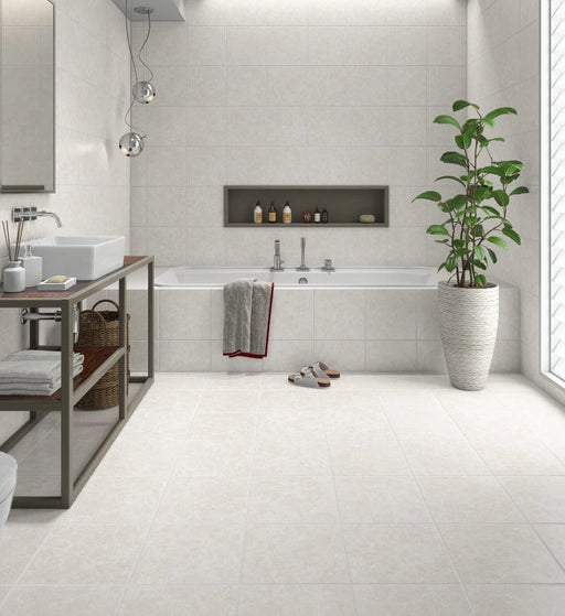 Havana White Plus Ceramic Floor and Wall Tile 12" X 12"