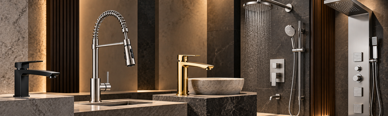 Faucets for Kitchen & Bathroom Fixtures
