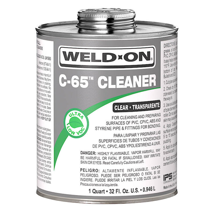Weld-On C-65 Cleaner 32oz