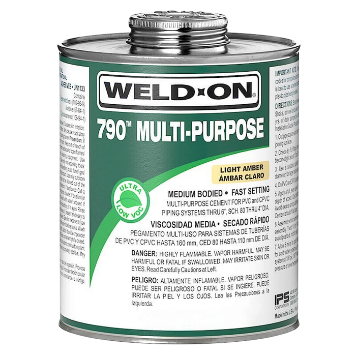 Weld-On 790 Multi-Purpose PVC Cement 8 Oz