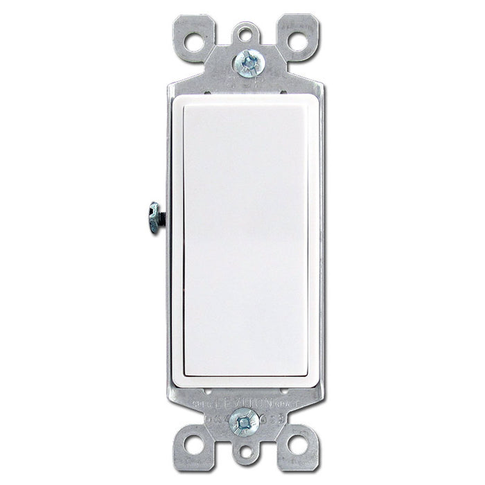 White Decora 711 Flush Switch 15amp