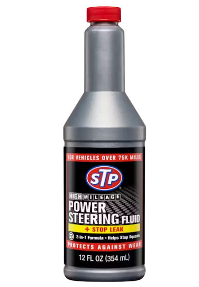 STP High Mileage Power Steering Fluid & Stop Leak