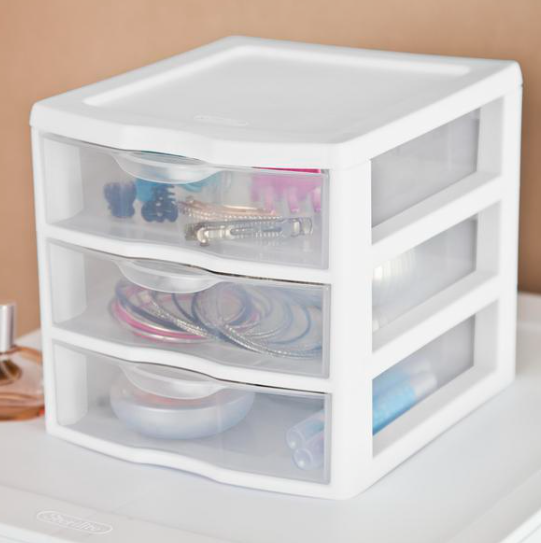 Sterilite Small 3 Drawer Unit 8.5"X11"