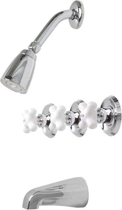 Ashbury Three-Handle Tub and Shower Faucet 204347