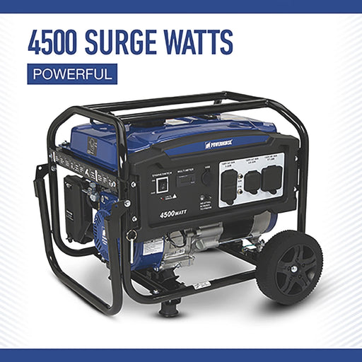 Powerhorse Portable Generator, 4500 Surge Watts, 3600 Rated Watts