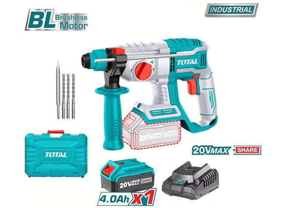 Total 20V Lithium-ion Battery Cordless Rotary Hammer - UTRHLI202081