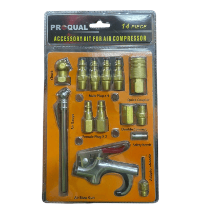Proqual Air Compressor Accessory Kit 14 Pcs