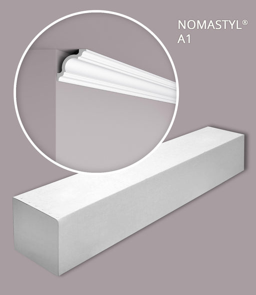 Elevate Decorative Cornices  Moudling in White #A1