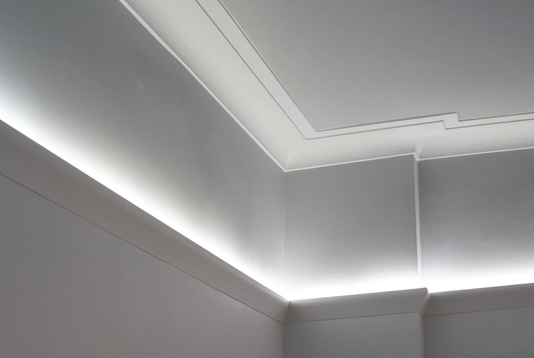 Elevate Decorative Cornices Moulding in White #IL3