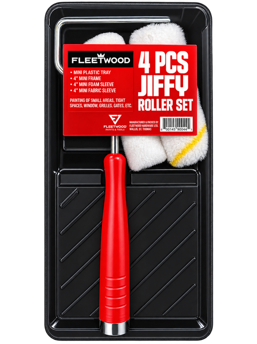 Fleetwood 4Pcs Jiffy Roller Set - 4"