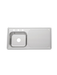 Single Bowel Kitchen Sink with Drain Board 6"