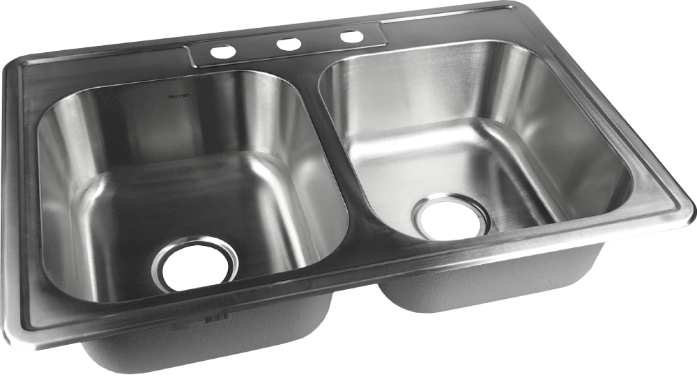 Bisman Kitchen Sink-Double Bowl BM33228