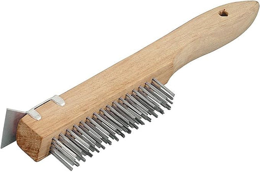 Valley Wire Brush with Metal Scraper
