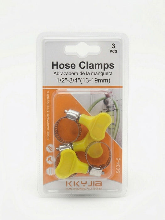 Hose Clamp 1/2-3/4" 3Pcs