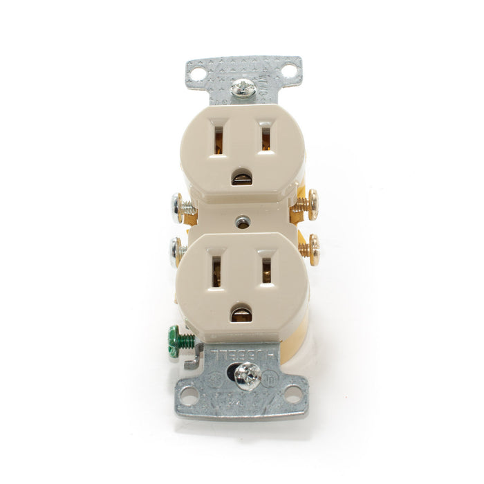 Standard Duplex Receptacle 15w (Ivory)