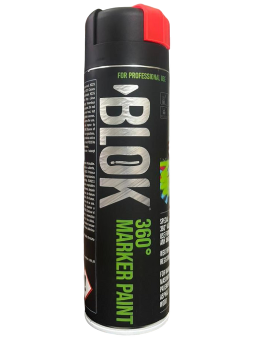 Blok 360° Marker Paint 500ml | Fluorescent Red