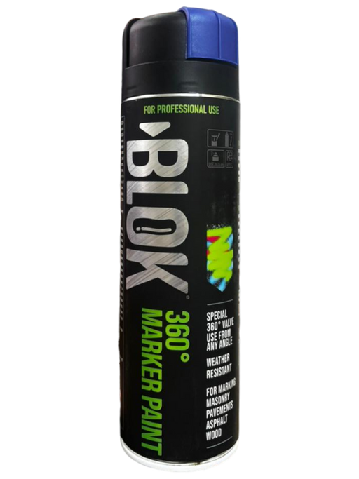 Blok 360° Marker Paint 500ml | Fluorescent Blue