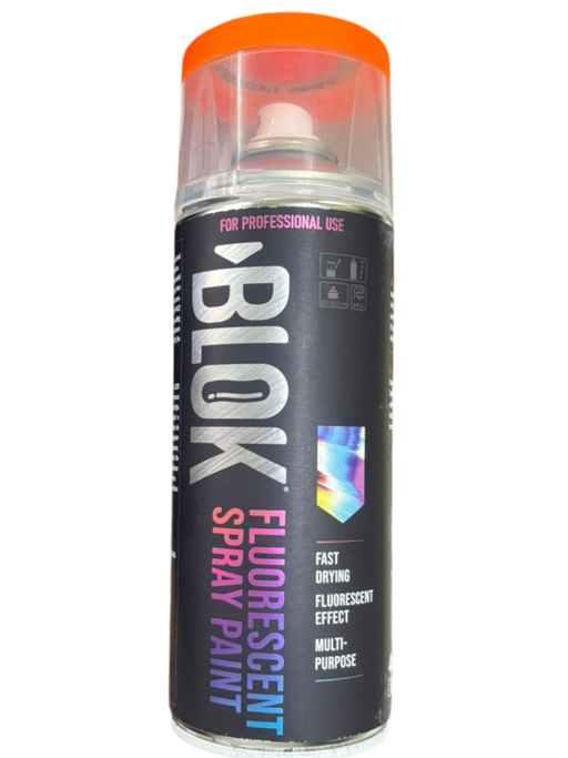 Blok Fluorescent Spray Paint 400ml | Fluorescent Orange