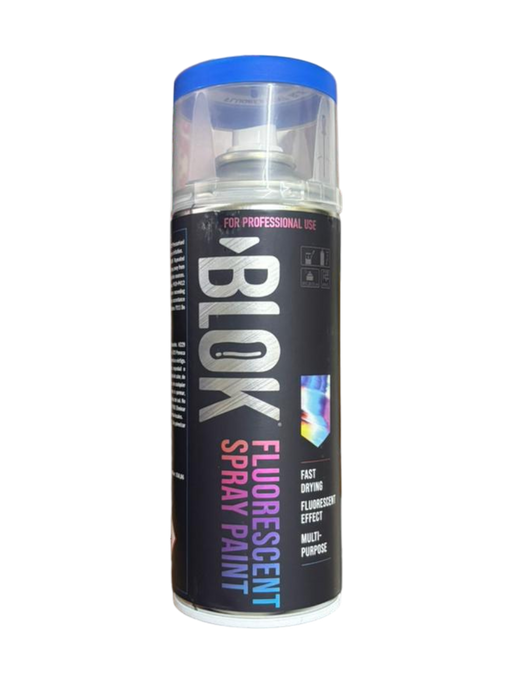 Blok Fluorescent Spray Paint 400ml | Fluorescent Blue